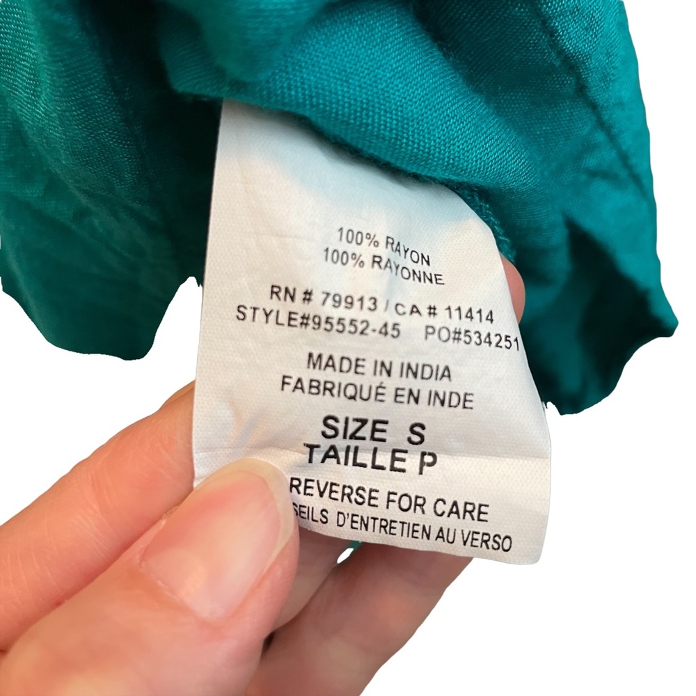 Motherhood maternity Teal Sleeveless Top. Sz S. - Picture 5 of 5